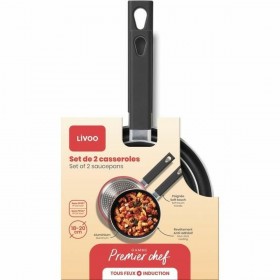Set di pentolini Livoo Rosso Silicone 2 Pezzi (2 Unità)