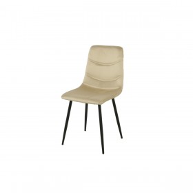Sedia Romimex Beige Velluto Metallo 45 x 89 x 55 cm