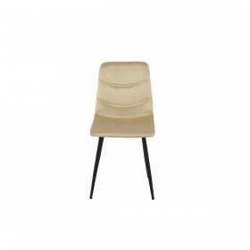 Sedia Romimex Beige Velluto Metallo 45 x 89 x 55 cm