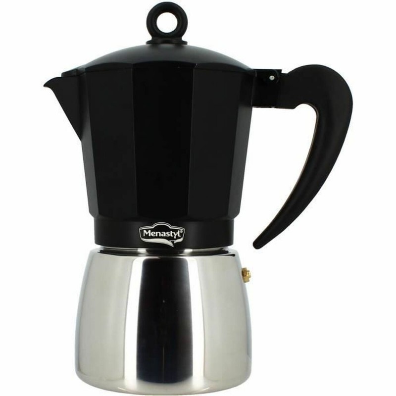 Caffettiera Italiana Menastyl Alluminio 9 Tazze 6 Tazze