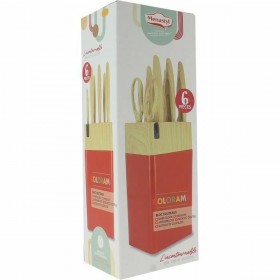 Set di Coltelli Menastyl polipropilene Rosa 6 Pezzi (6 Unità)