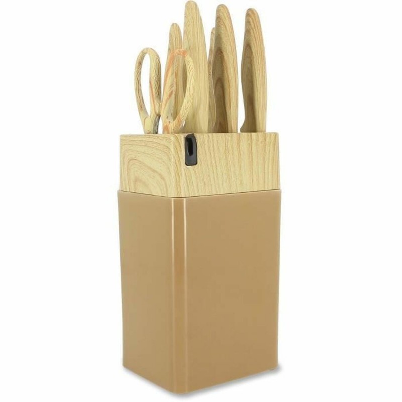 Set di Coltelli Menastyl Marrone polipropilene 6 Pezzi (6 Unità)