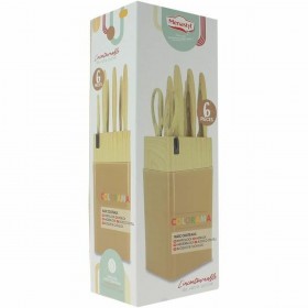 Set di Coltelli Menastyl Marrone polipropilene 6 Pezzi (6 Unità)