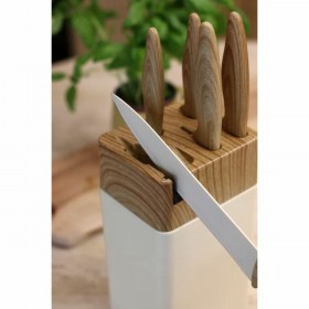 Set di Coltelli Menastyl Crema polipropilene 6 Pezzi (6 Unità)