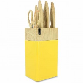 Set di Coltelli Menastyl Giallo polipropilene 6 Pezzi (6 Unità)