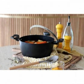 Casseruola Menastyl Ø 24 cm Nero