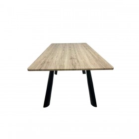 Tavolo Allungabile Romimex Marrone Metallo Legno MDF 90 x 76 x 90 cm