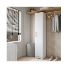 Armadio per Scope Alexandra House Living Bianco Legno MDP 35 x 170 x 32 cm 1 ușă Reversibile