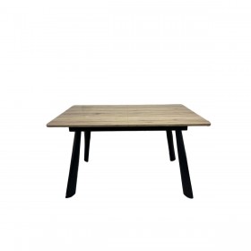 Tavolo Allungabile Romimex Marrone Metallo Legno MDF 90 x 76 x 90 cm