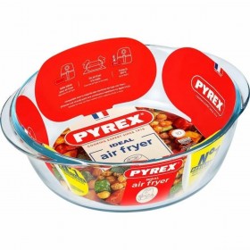 Pirofila da Forno Pyrex Trasparente Vetro Borosilicato Rotondo Ø 26 cm
