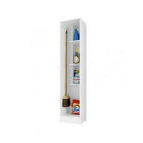 Armadio per Scope Alexandra House Living Bianco Legno MDP 35 x 170 x 32 cm 1 ușă Reversibile