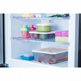 Contenitore per Conservare gli Alimenti Pyrex Bianco Nero Trasparente Clear Rettangolare