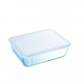 Contenitore per Conservare gli Alimenti Pyrex Bianco Nero Trasparente Clear Rettangolare
