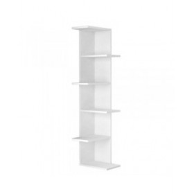 Scaffale ad Angolo Alexandra House Living Bianco Legno MDP 37 x 141 x 24 cm 4 Mensole