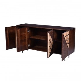 Credenza Romimex Marrone Dorato Legno di mango 40 x 80 x 150 cm