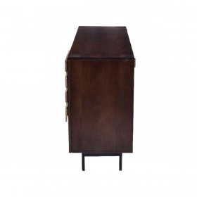 Credenza Romimex Marrone Dorato Legno di mango 40 x 80 x 150 cm