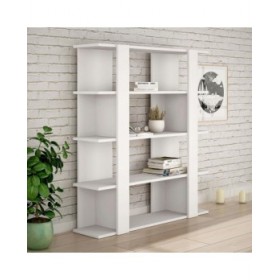 Libreria Alexandra House Living Bianco Legno MDP 110 x 122 x 29 cm 4 Mensole