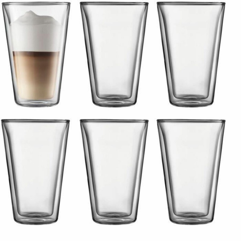 Set di Bicchieri Bodum 400 ml Trasparente Vetro Borosilicato Liscio 6 Pezzi (6 Unità)