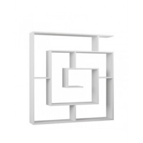 Scaffale Alexandra House Living Bianco Legno MDP 125 x 129 x 22 cm Labirinto