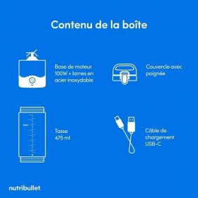 Frullatore Nutribullet Rosa 475 ml