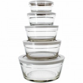 Contenitore per Conservare gli Alimenti Menastyl Rotondo 150 ml 400 ml (5 Unità)