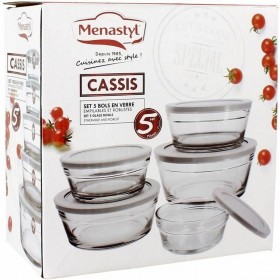Contenitore per Conservare gli Alimenti Menastyl Rotondo 150 ml 400 ml (5 Unità)