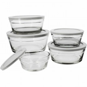 Contenitore per Conservare gli Alimenti Menastyl Rotondo 150 ml 400 ml (5 Unità)