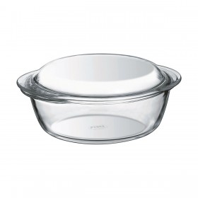 Casseruola con coperchio Pyrex 1,4 L Bianco Trasparente