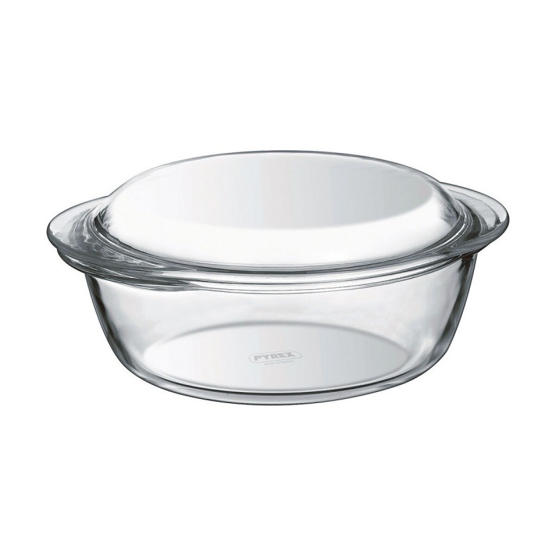 Casseruola con coperchio Pyrex 1,4 L Bianco Trasparente