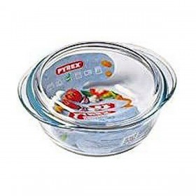 Casseruola con coperchio Pyrex 1,4 L Bianco Trasparente