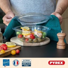 Casseruola con coperchio Pyrex Trasparente 21 L