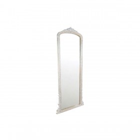 Specchio da parete Romimex Bianco Naturale Legno di mango 52 x 180 x 4 cm