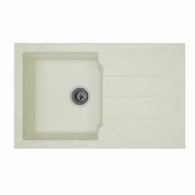 Lavello da Una Vasca con Scolapiatti Stradour Bianco