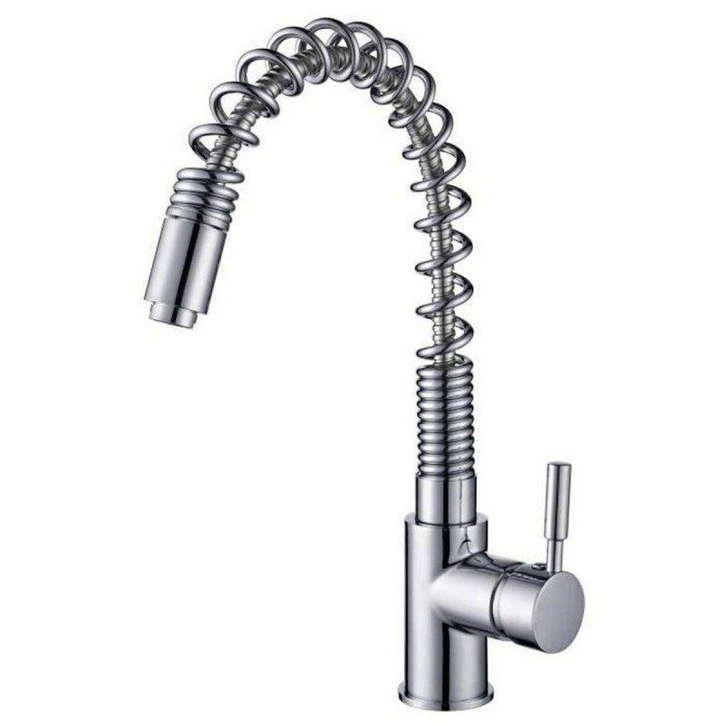 Rubinetto Monocomando Rousseau Grigio Chrome Acciaio inossidabile Ottone