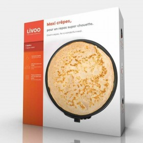 Piastra per Crepe Livoo DOP196 1000W Nero
