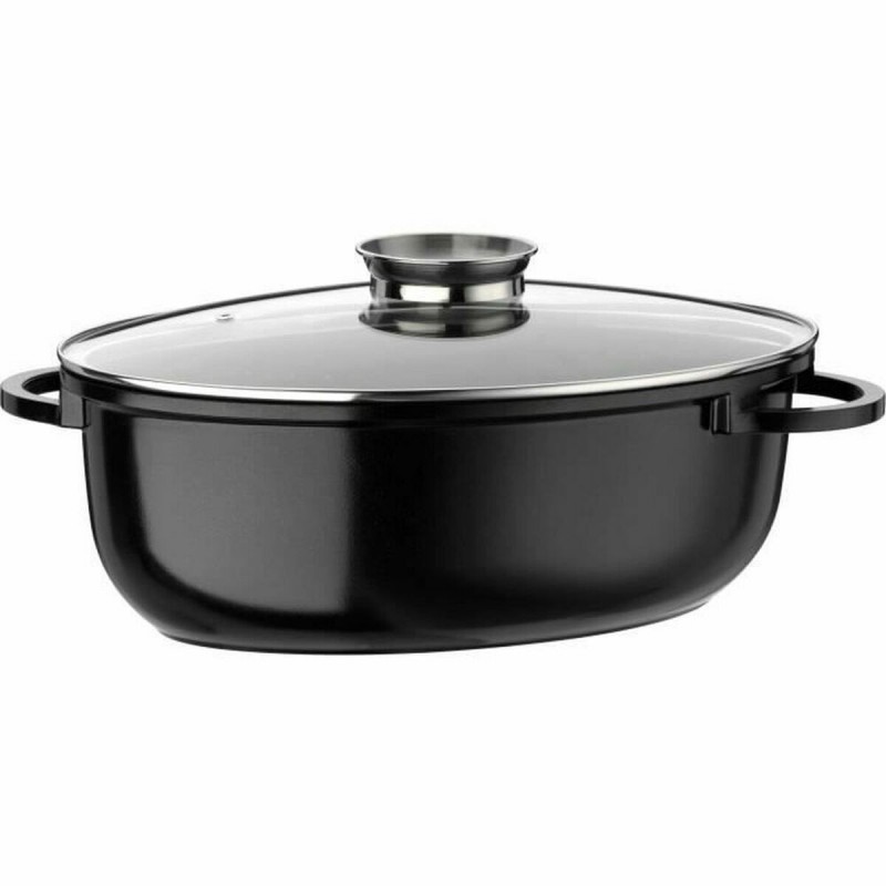 Casseruola con coperchio GSW 410571 noir Alluminio 8 L