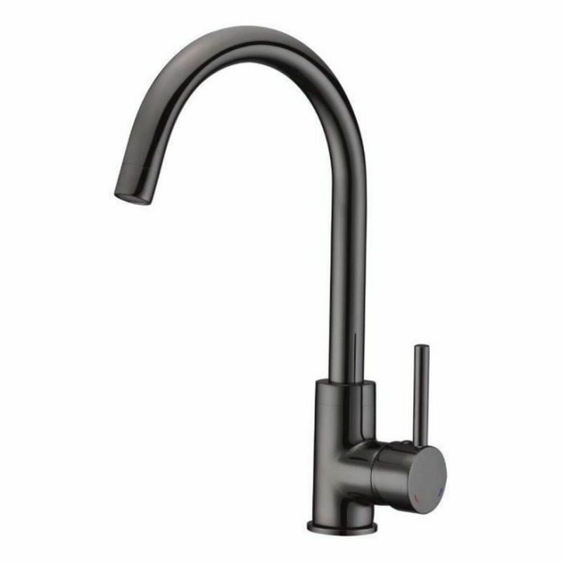 Rubinetto Monocomando Rousseau Grigio Acciaio inossidabile Ottone