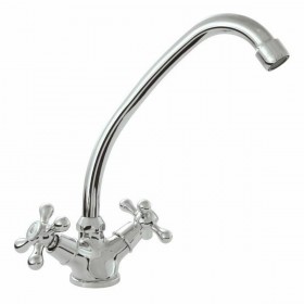 Rubinetto Monocomando Rousseau BEVERLEY Grigio Acciaio inossidabile Ottone