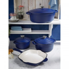Pentola GSW 717267 Azzurro Bianco Acciaio 2 Pezzi
