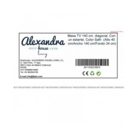 Mobile TV Alexandra House Living Diagonal Marrone 140 x 40 x 34 cm