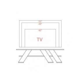 Mobile TV Alexandra House Living Diagonal Marrone 140 x 40 x 34 cm