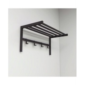 Appendiabiti con ripiano Alexandra House Living Nero Metallo 69 x 32 x 34 cm
