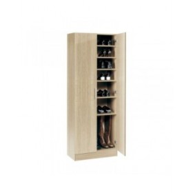 Armadio scarpiera Alexandra House Living Marrone Chiaro 59 x 171 x 35 cm 2 porte 7 Mensole