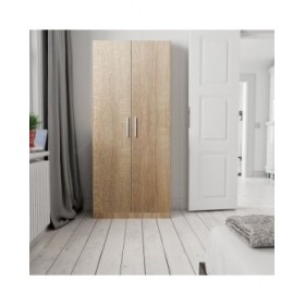 Armadio scarpiera Alexandra House Living Marrone Chiaro 59 x 171 x 35 cm 2 porte 7 Mensole