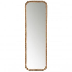 Specchio da parete Romimex Naturale Rattan Finestra 50 x 50 x 3 cm 50 x 160 x 3 cm