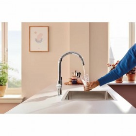 Kitchen Tap Grohe  Blue Pure StartCurve Metallo Forma a C