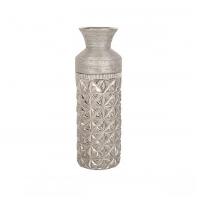 Vaso Romimex Argentato Ceramica 13 x 40 x 13 cm