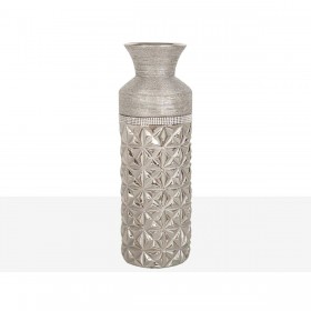 Vaso Romimex Argentato Ceramica 13 x 40 x 13 cm