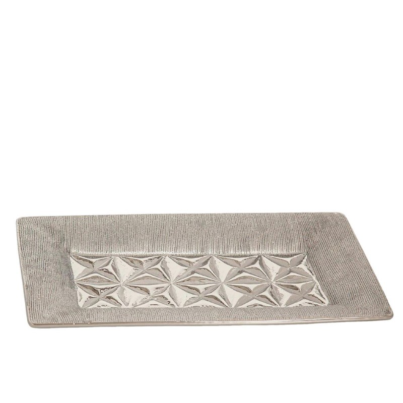 Centrotavola Romimex Argentato Ceramica 31 x 3 x 17 cm