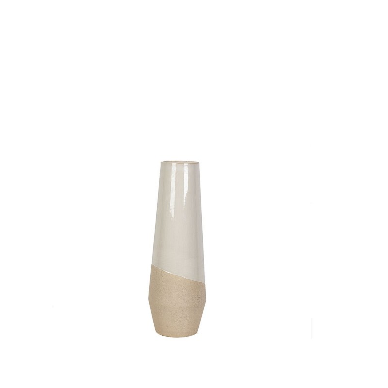 Vaso Romimex Bianco Beige Ceramica 12 x 30 x 12 cm